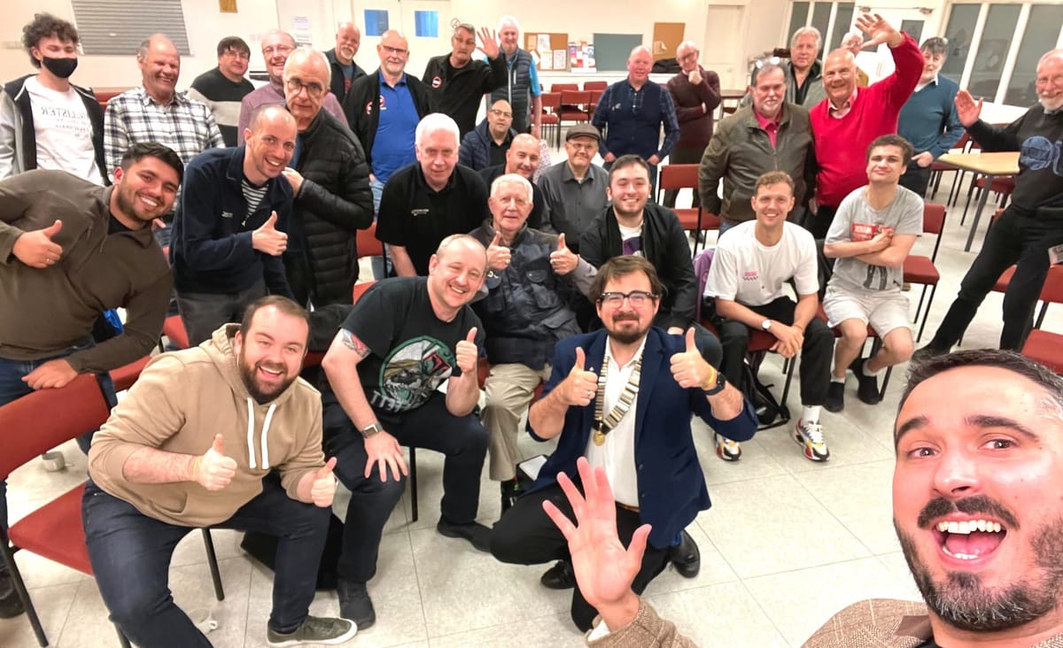 Joel lecturing at Paisley Magic Society